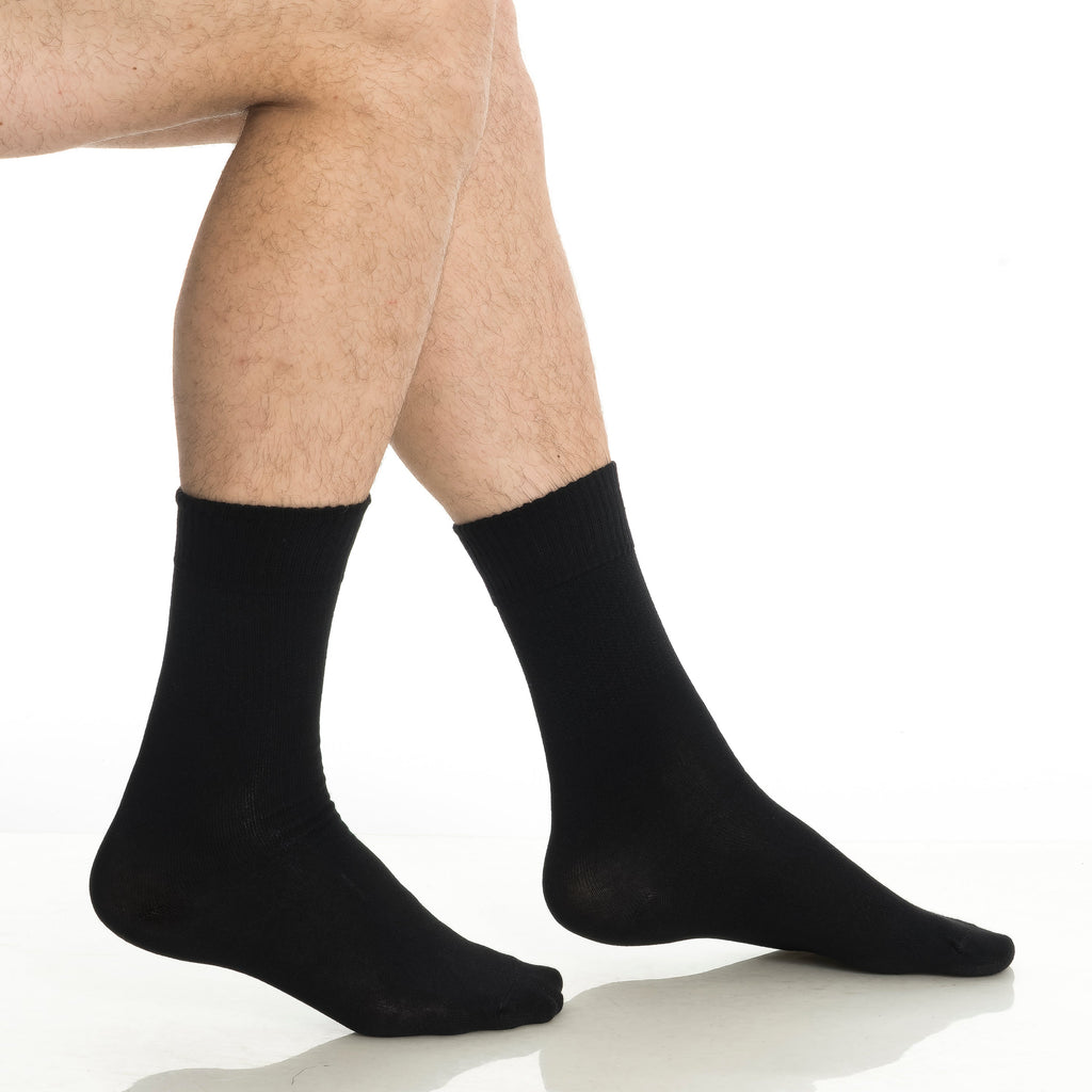 Men’s & Women’s Bamboo Diabetic Crew Socks 4-Pack