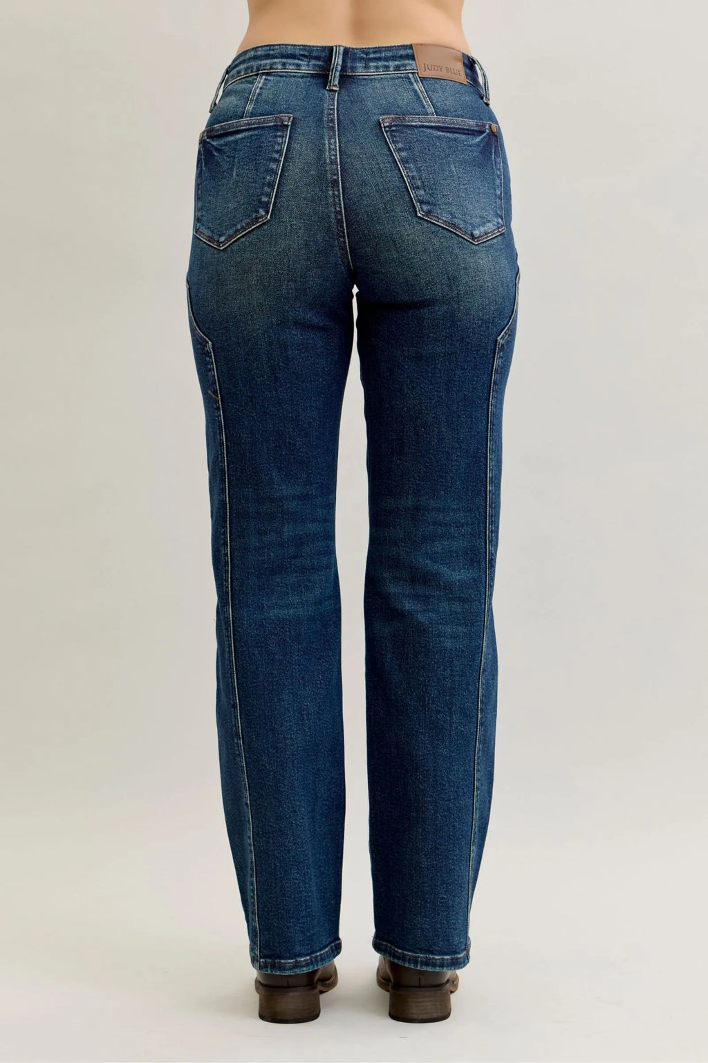 Judy Blue Full Size Seam Detail Straight Leg Jeans