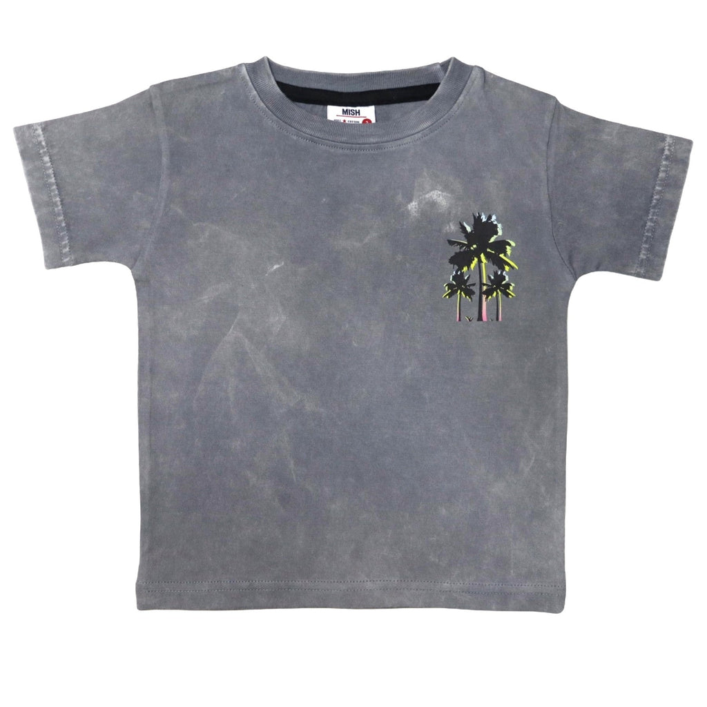 Kids Short Sleeve Enzyme Tee - Palm Bolt