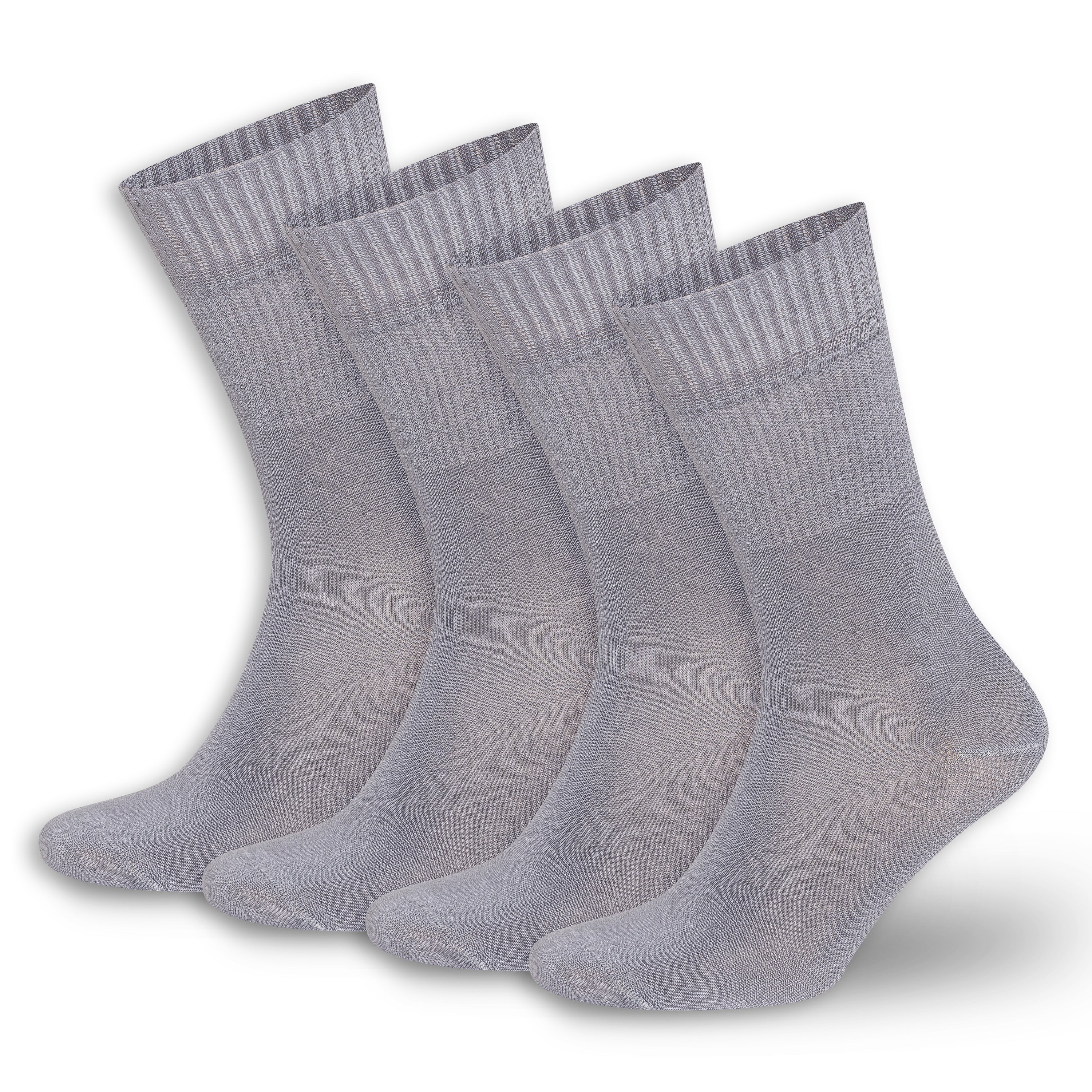 Men’s & Women’s Bamboo Diabetic Crew Socks 4-Pack