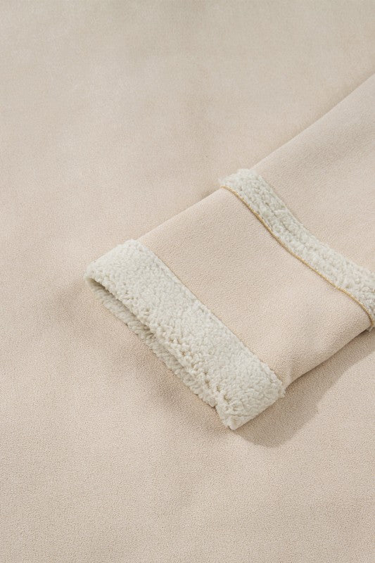 Western Suede Sherpa Lined Jacket