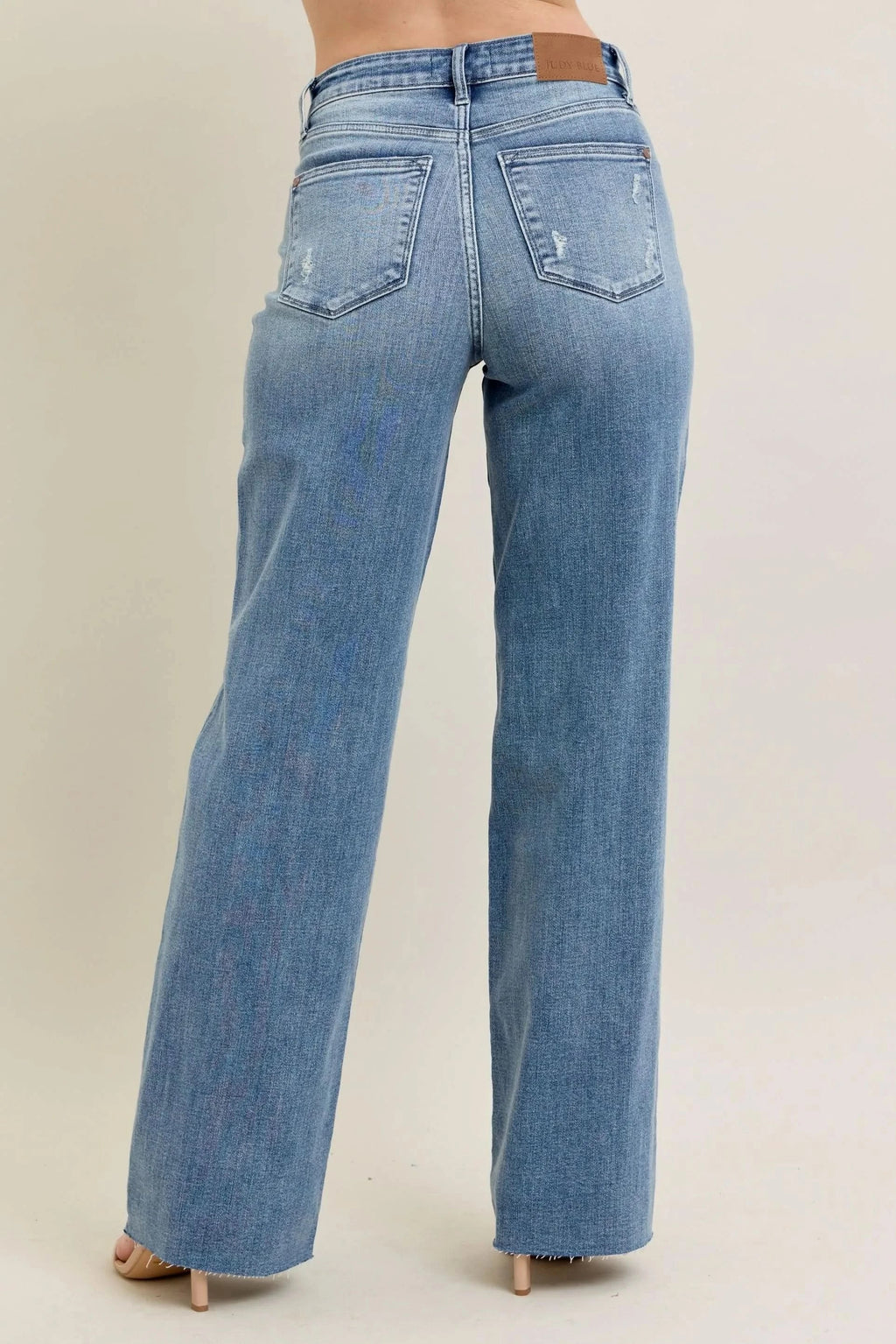 Judy Blue Full Size V - Front Baggy Jeans