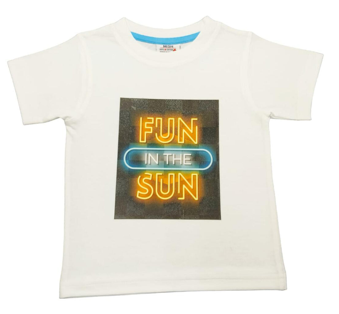 Kids Short Sleeve Tee - Neon Fun in the Sun