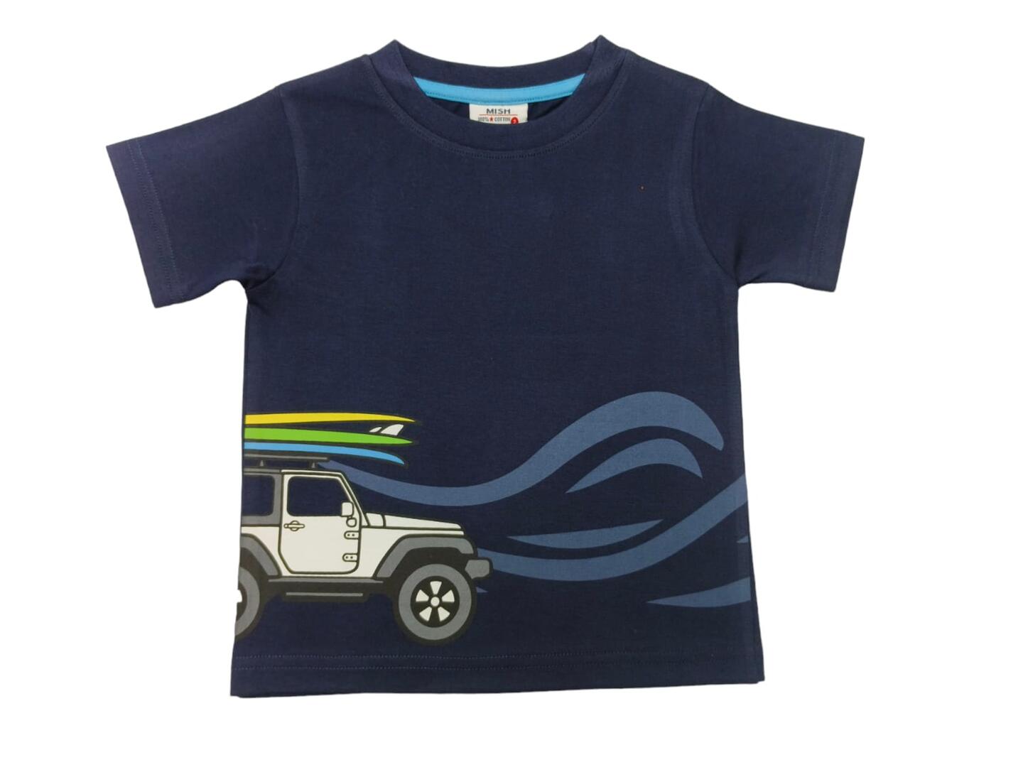 Kids Short Sleeve Tee - Surfer Jeep