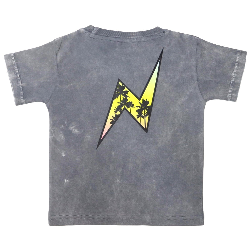 Kids Short Sleeve Enzyme Tee - Palm Bolt