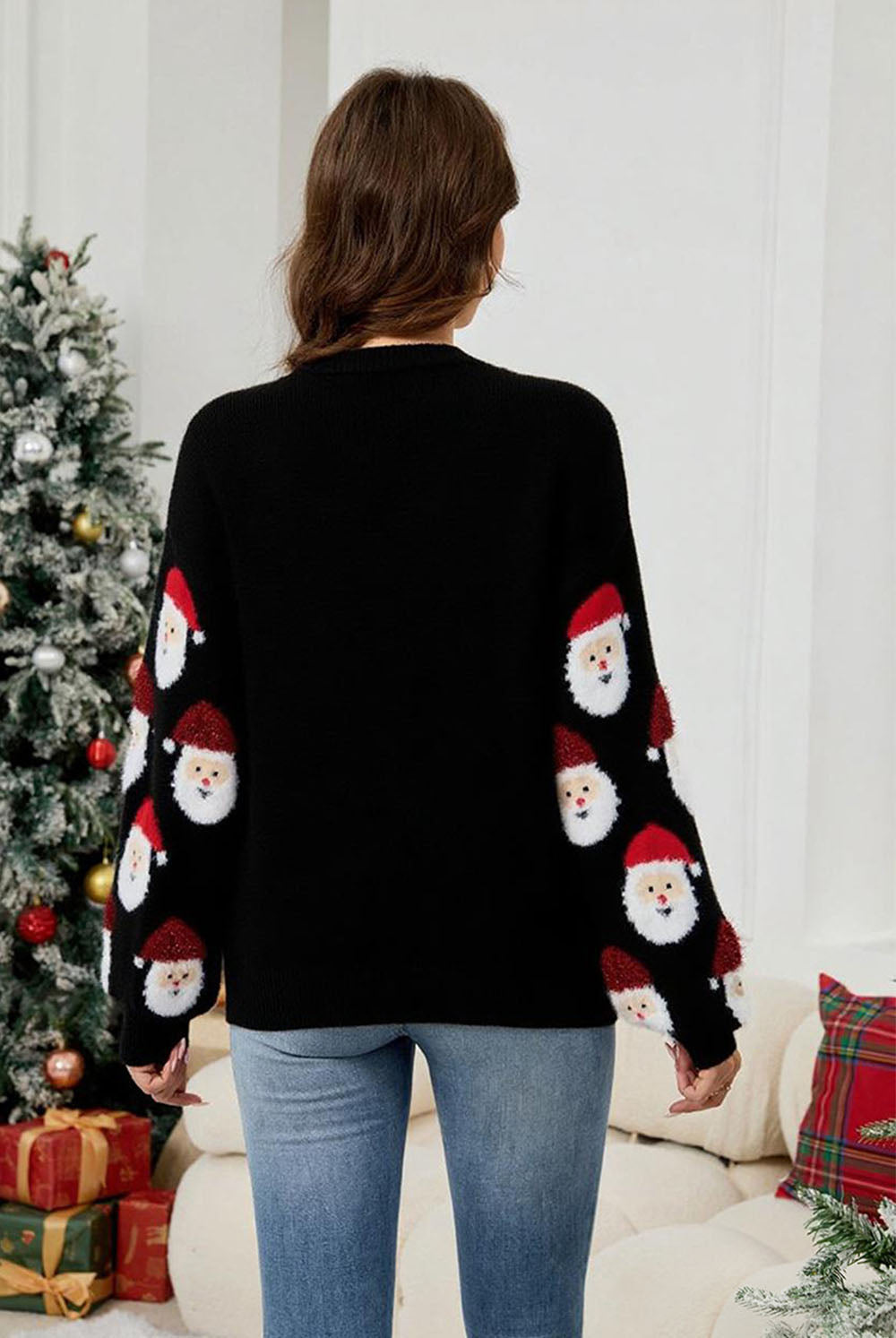 Casual Santa Claus Jacquard Cardigan Sweater | NCS