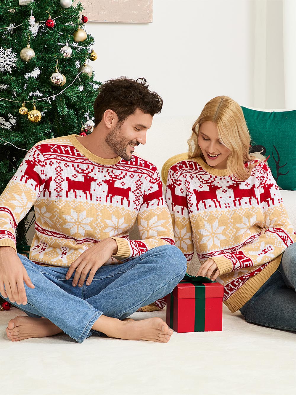 Christmas Reindeer Fair Isle Sweater | NCS