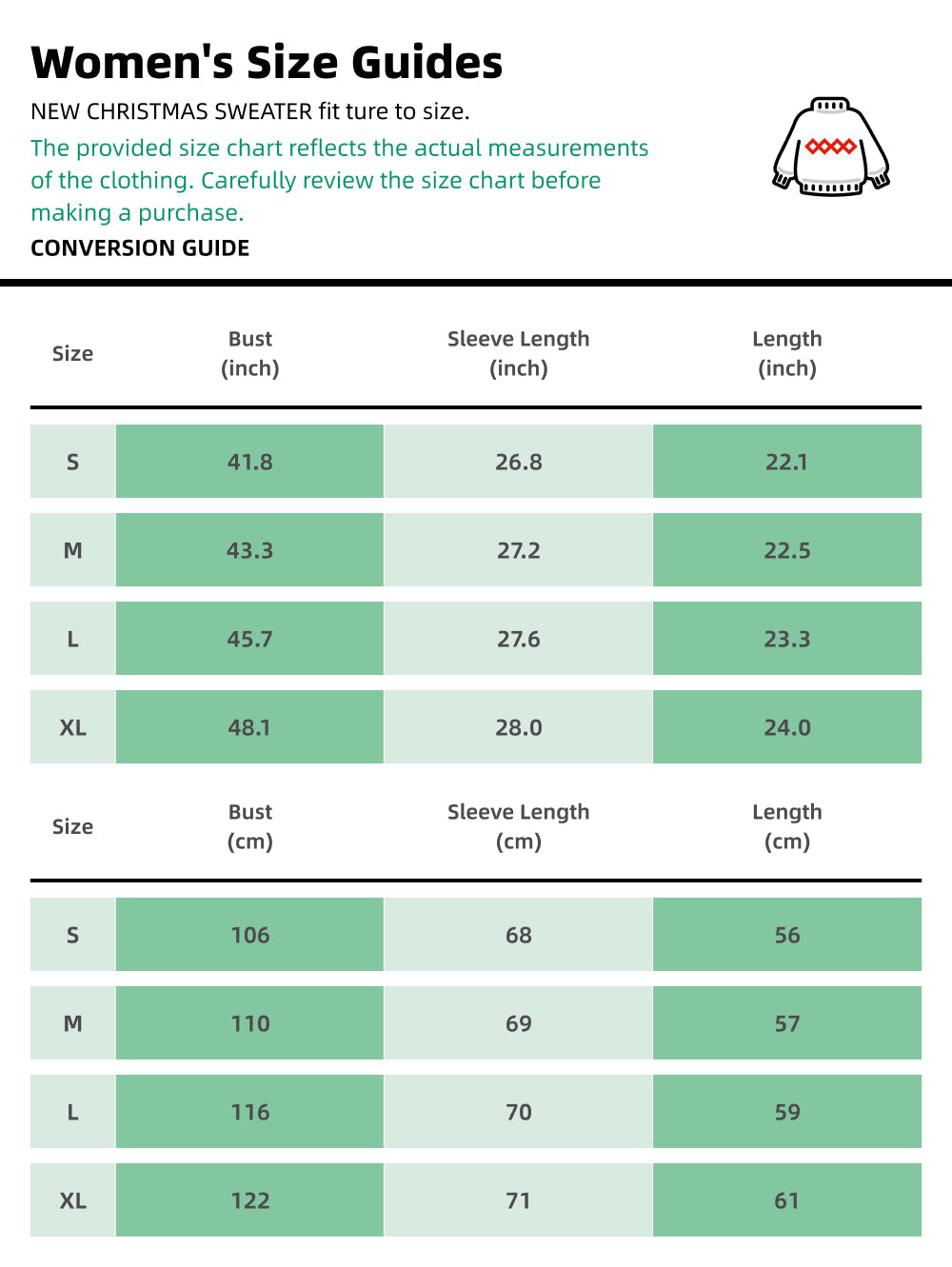 Christmas Tree Loose Holiday Knit Sweater | NCS