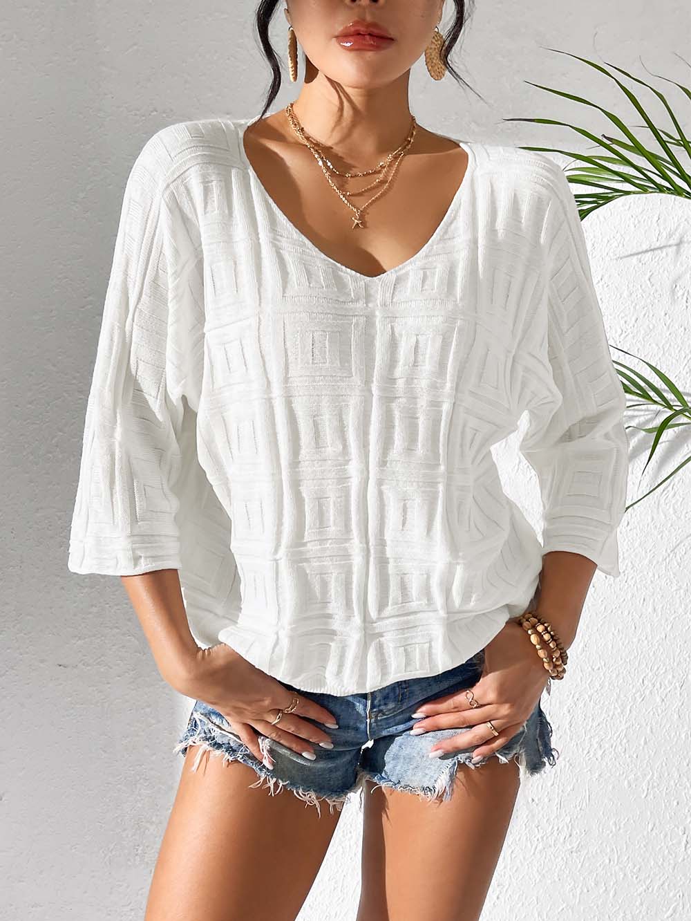 Effortless Loose Fit V-Neck Knit | NCS