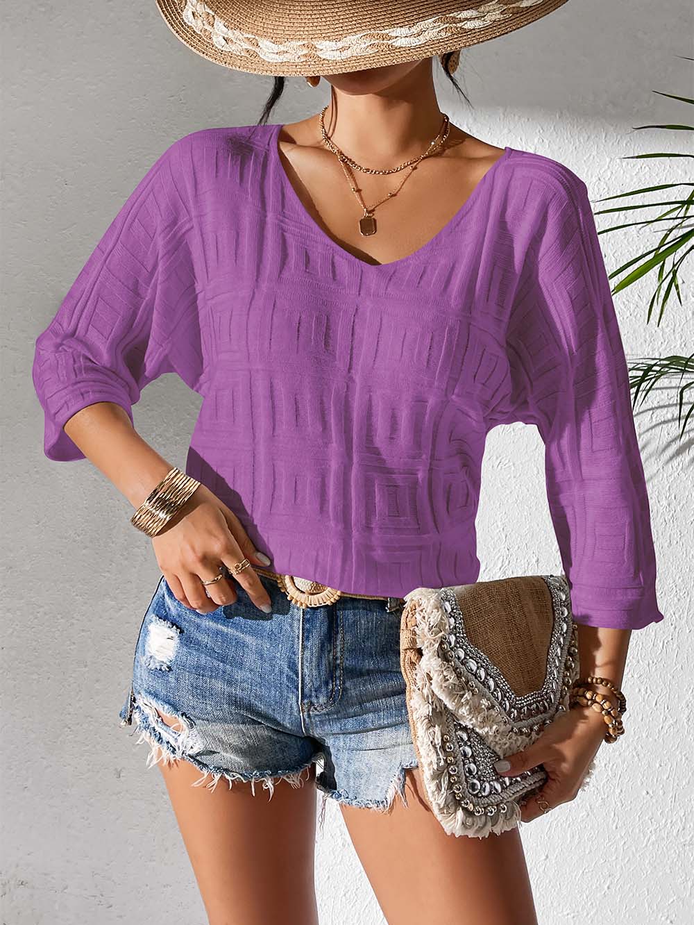 Effortless Loose Fit V-Neck Knit | NCS