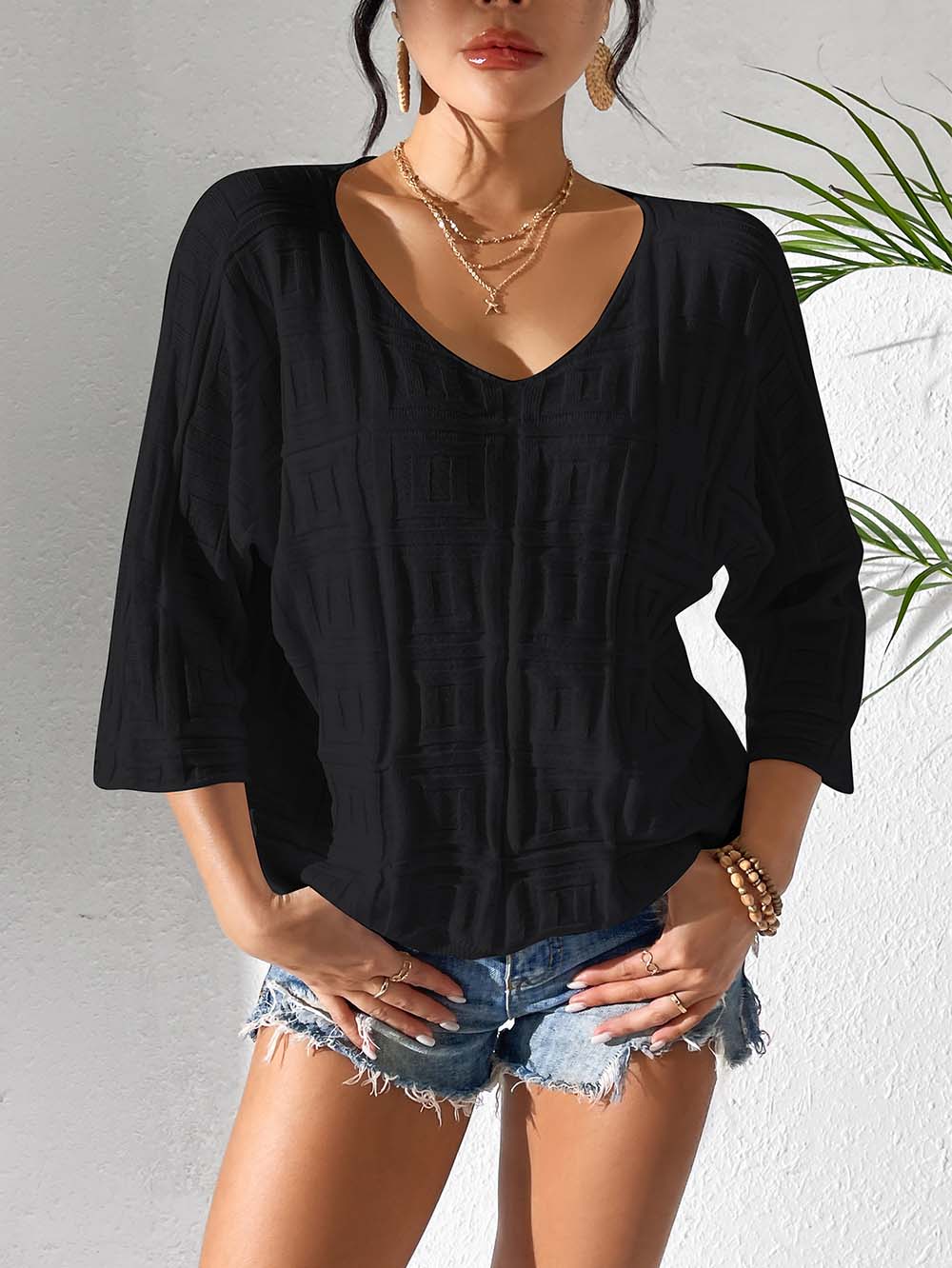 Effortless Loose Fit V-Neck Knit | NCS