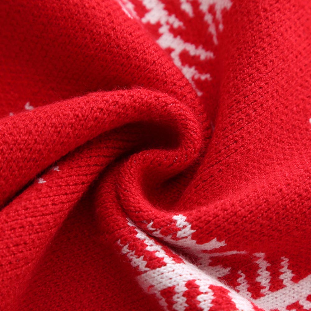 Kids Reindeer Plush Christmas Knit Sweater | NCS