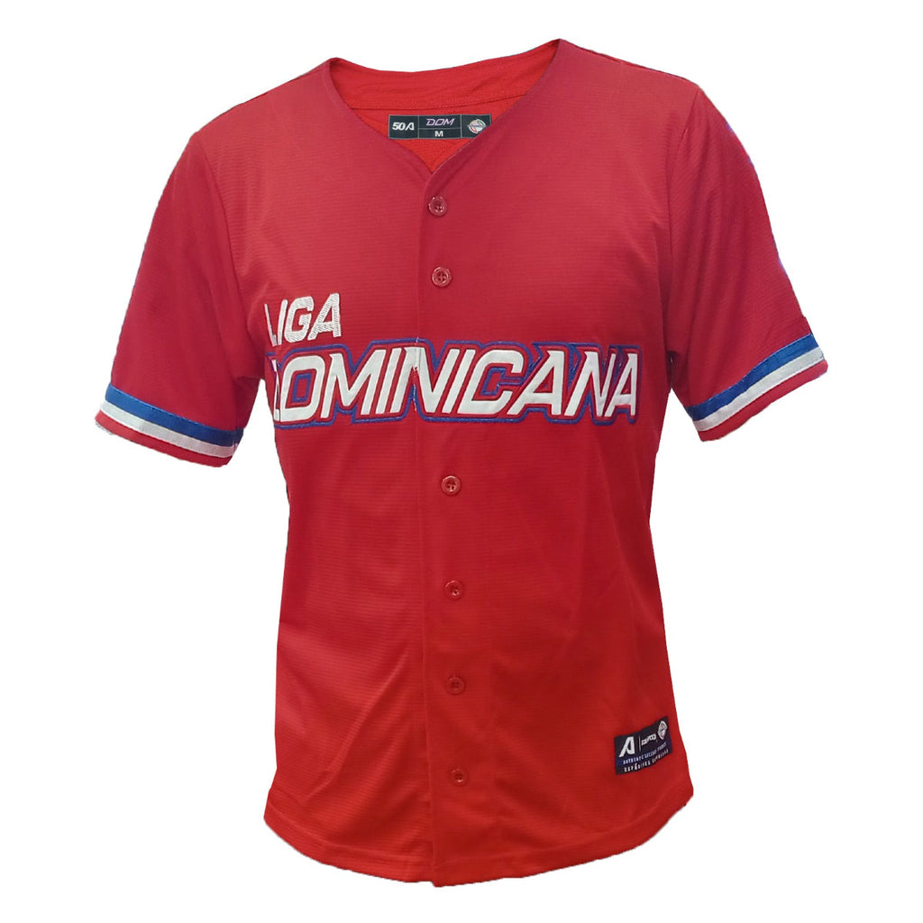 Men's Serie del Caribe 2024 OFFICIAL Dominicana Jersey - Red/Red