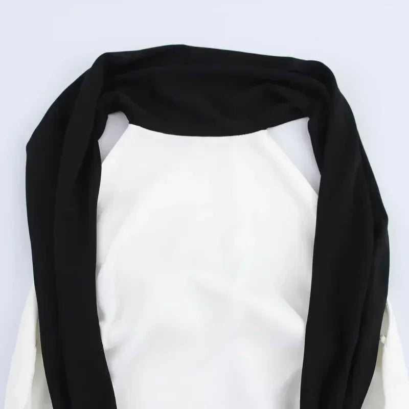 MUJER White Backless Short Dress Woman Halter Elegant Party Dresses for Women off Shoulder Mini Dress Women New in Dresses Woman