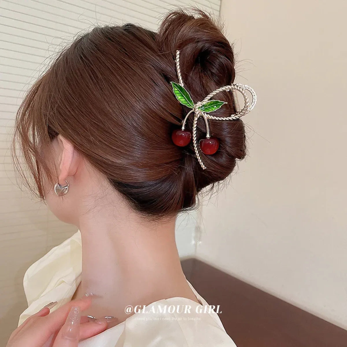 Cherry Hair Claw Clip
