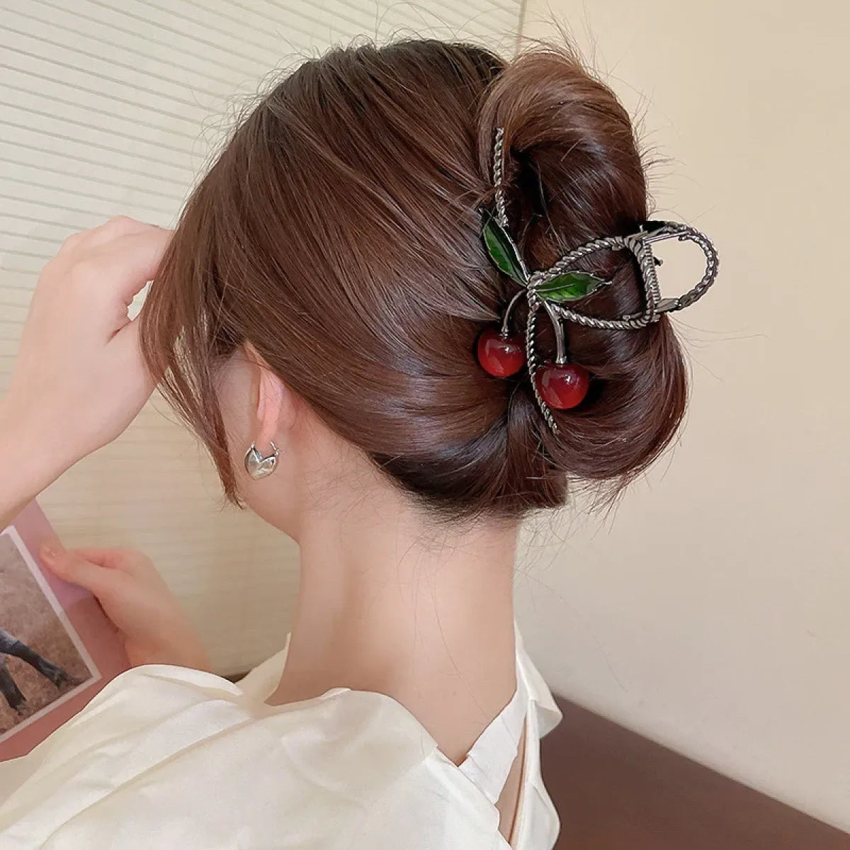 Cherry Hair Claw Clip