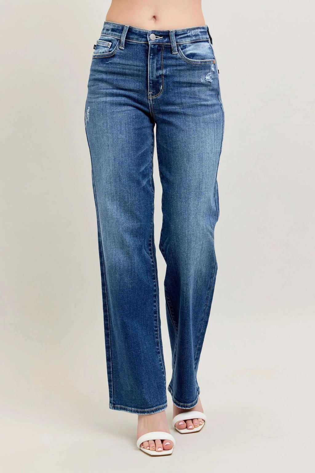 Judy Blue Full Size High Waist 90's Straight Leg Jeans