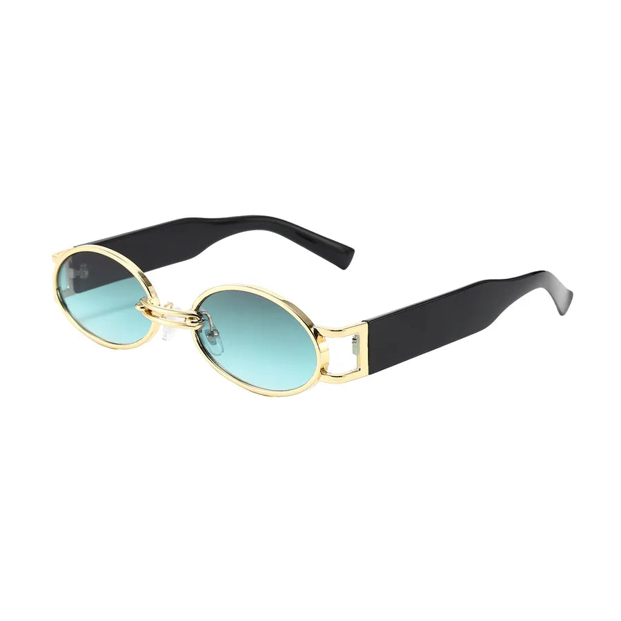 Retro Oval Frame Sunglasses