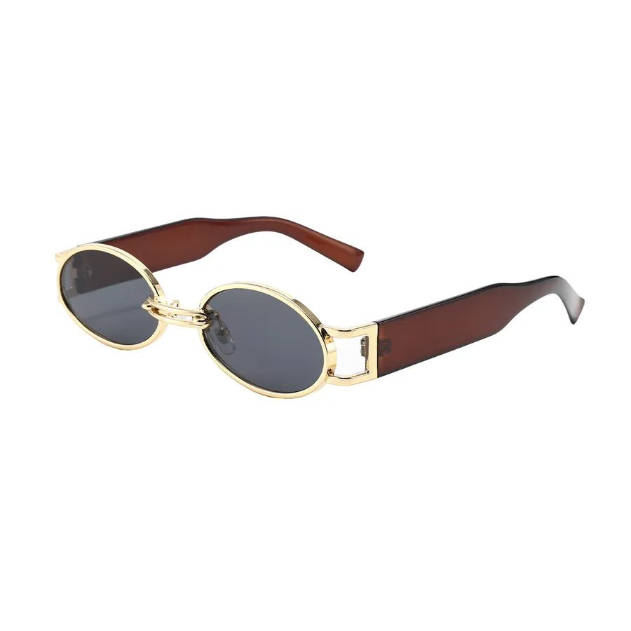Retro Oval Frame Sunglasses