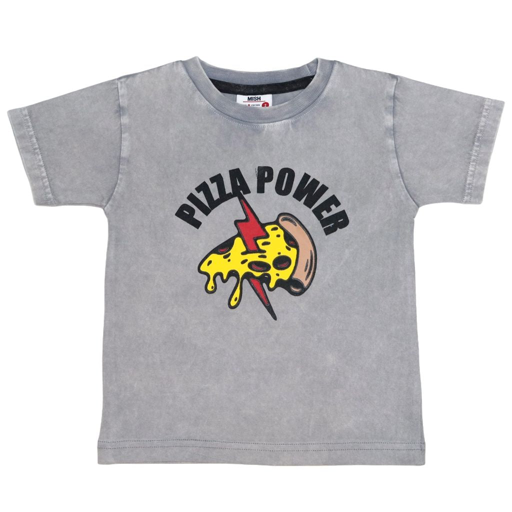 Kids Short Sleeve Enzyme Tee - Pizza Power